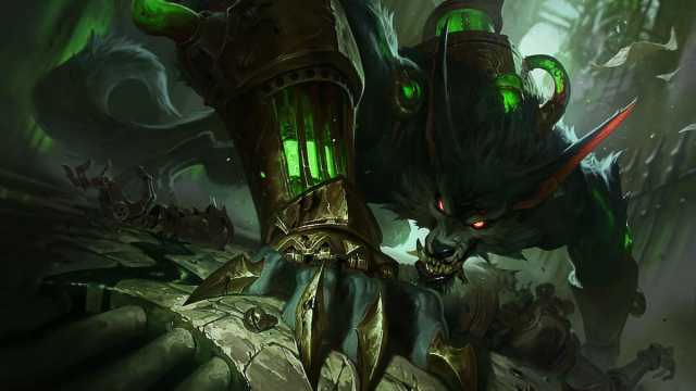 Picture showing Warwick in League of Legends.