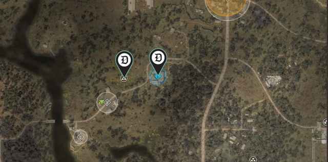 Two waypoints on STALKER 2 Map