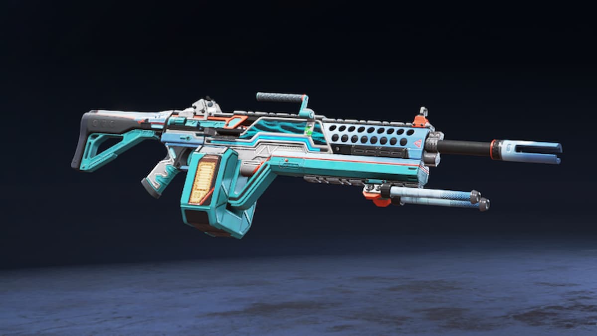 The Devoted Flow skin for the Devotion gun in Apex Legends.