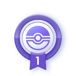 A purple emblem with a Pokeball in Pokemon TCG Pocket.