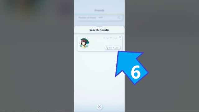 Pokemon TCG Pocket Send Request button
