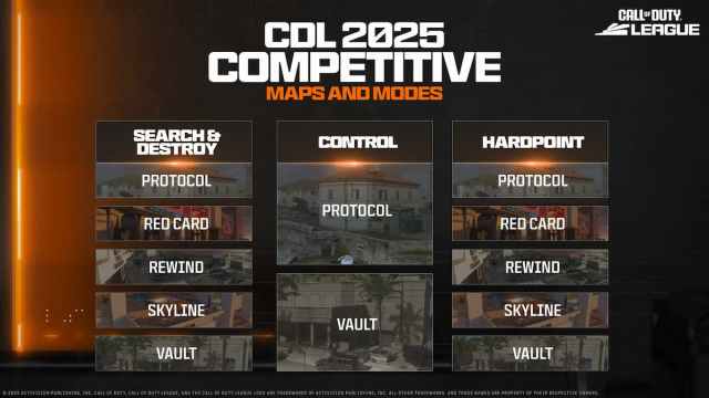 CDL maps and modes BO6 Ranked Play