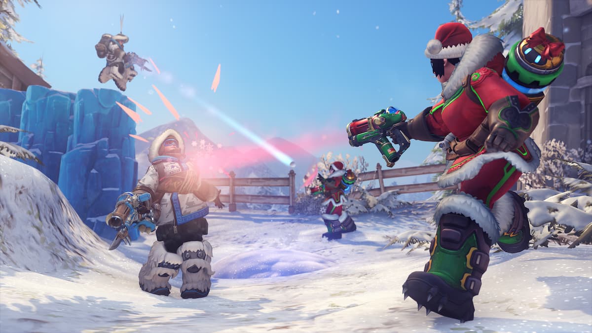 Mei Snowball Fight game mode in OW2