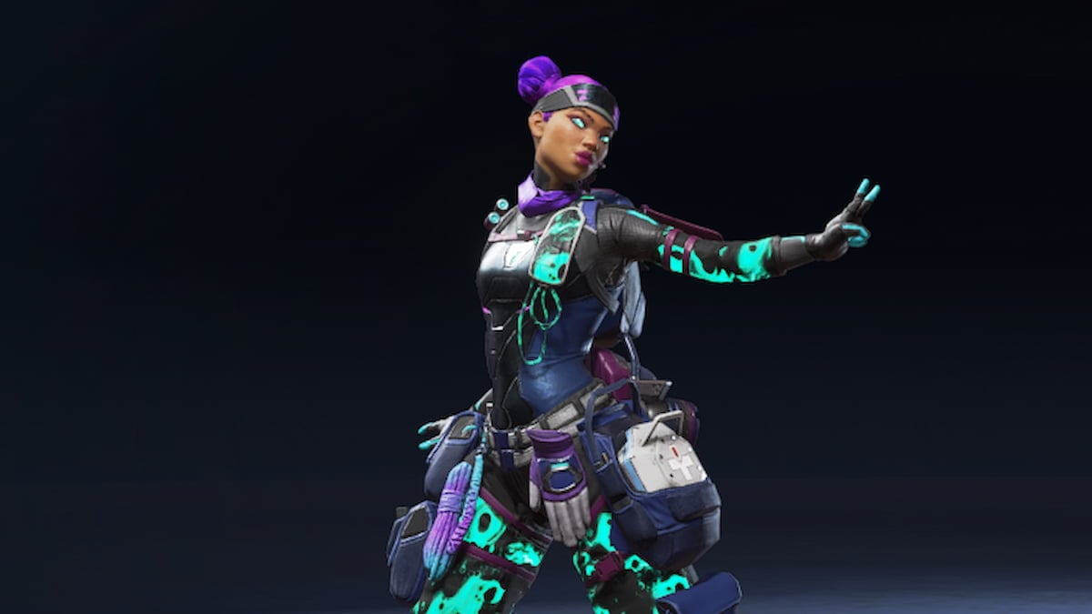 The Corrupt Plasma skin for Lifeline in Apex Legends.