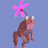 A Pink Frog Snippet in Disney Dreamlight Valley.
