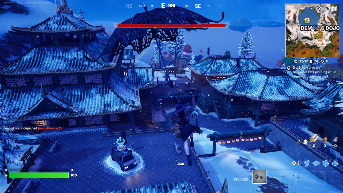 at the demon dojo in fortnite