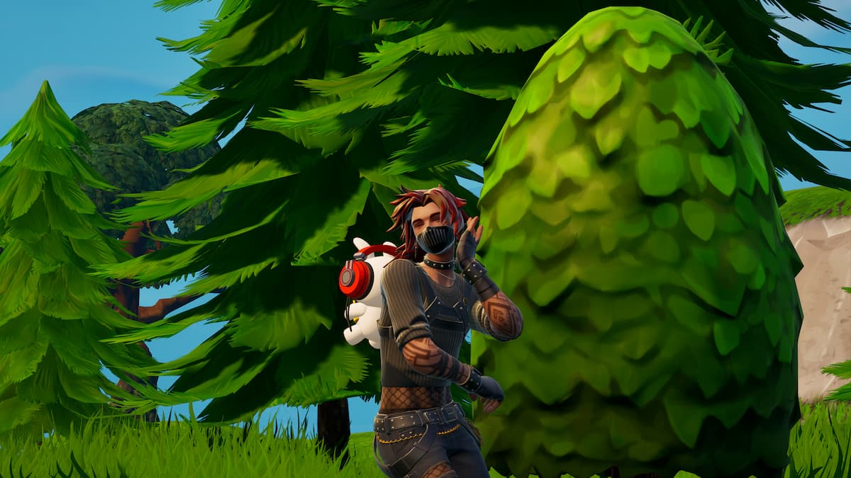 An image of a character from Fortnite dancing with an emote.