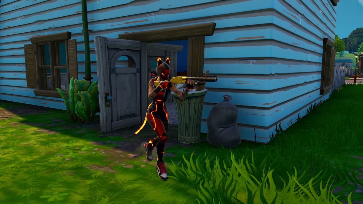 An image of a Fortnite character holding a pump shotgun.