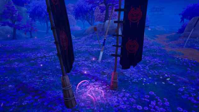 Picture showing the pink energy location two to complete the secret quest in Fortnite.