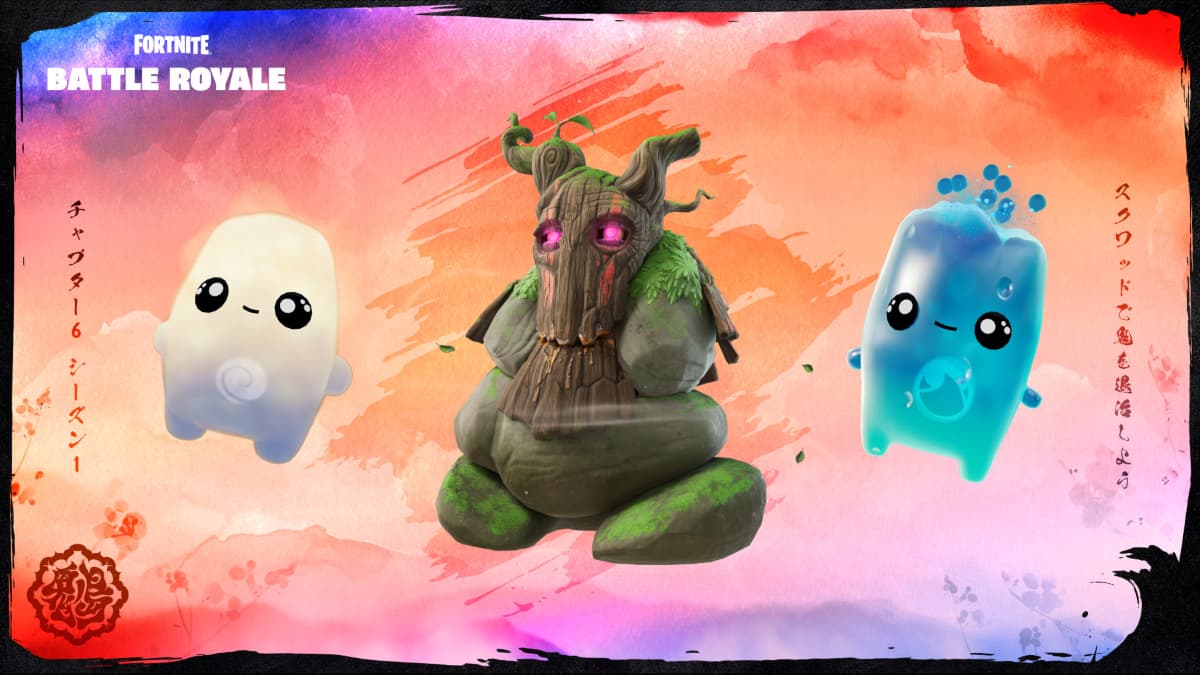 A trio of Sprites in Fortnite shown in a season teaser