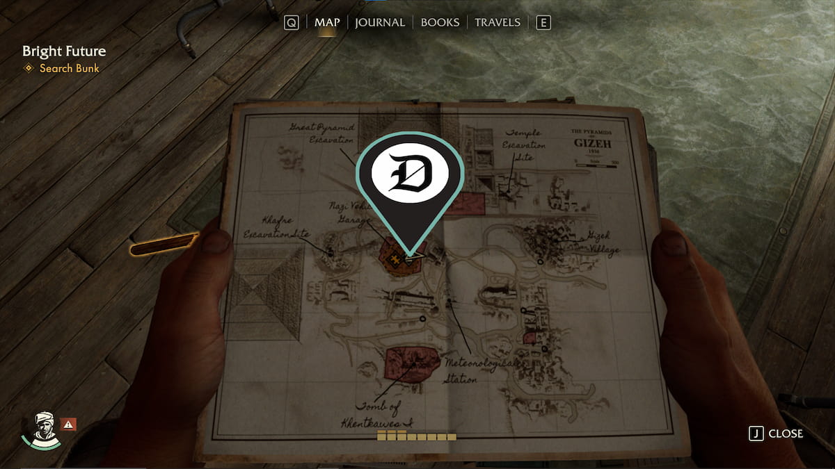 Gizeh medicine bottle location 21 map pin