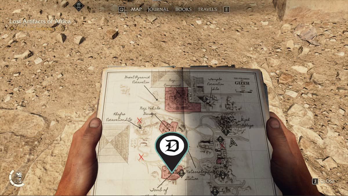 Light Stelae location map pin