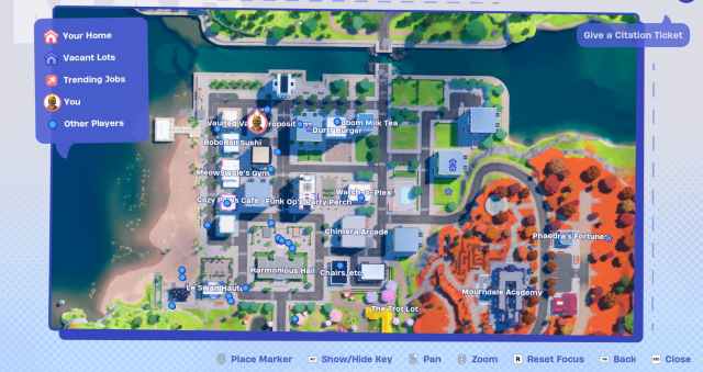 the map on fortnite lego brick life