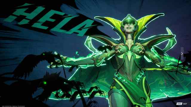 Hela's Goddess of Death skin in Marvel Rivals