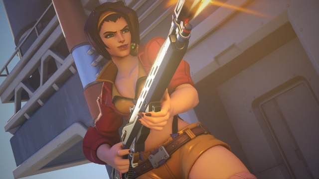 Ashe in Cowboy Bebop skin in OW2