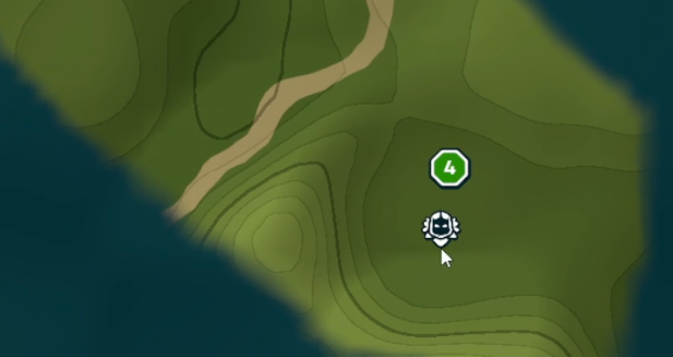 raven symbol as it appears on the map in lego fortnite odyssey