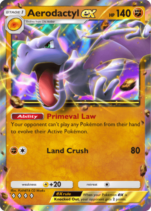Aerodactyl ex Pokémon TCG Pocket card.