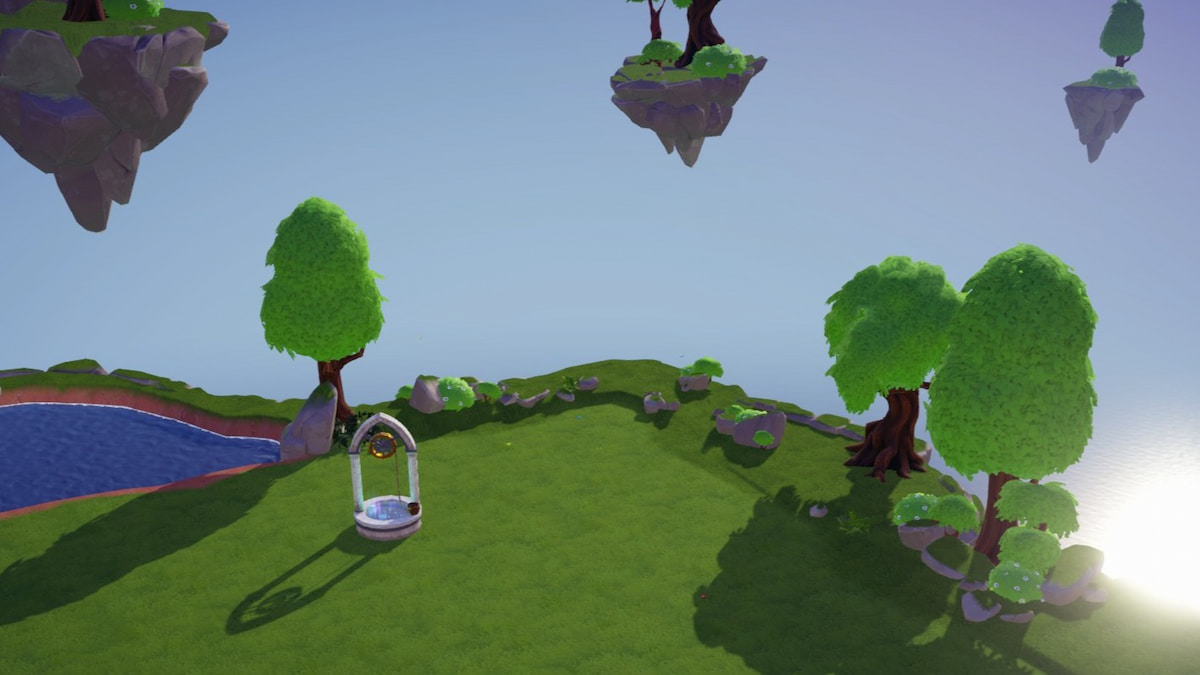 A Meadow Floating Island in Disney Dreamlight Valley
