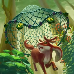 thrown net