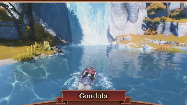 The Gondola echo can swim across water