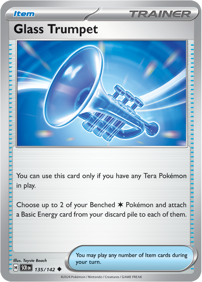 Glass Trumpet Pokémon card.