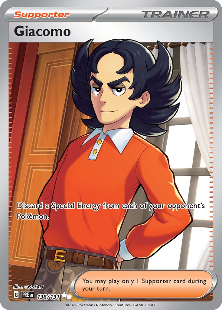 Giacomo Pokémon card.