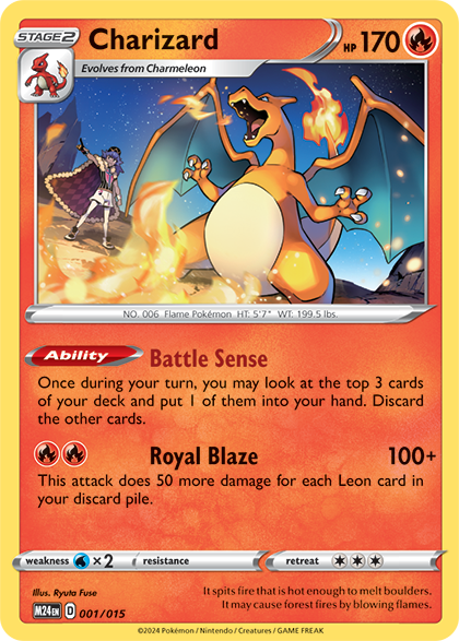 Charizard from the 2025 McDonald's set