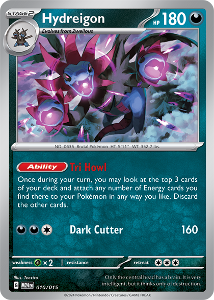 Hydreigon from the 2025 McDonalds set