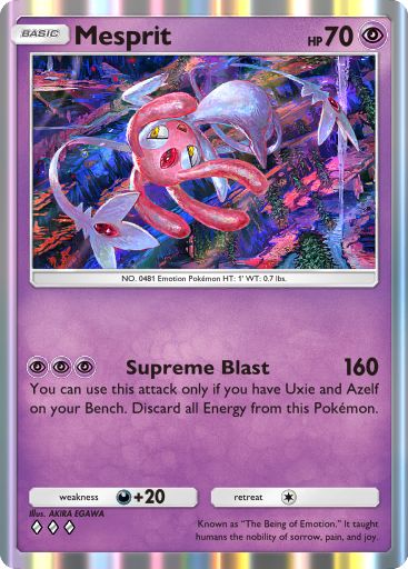 Mesprit from Space-Time Smackdown in Pokemon TCG Pocket