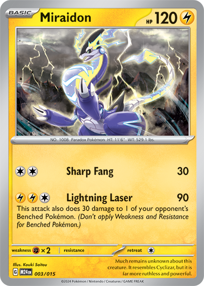 Miraidon from the 2025 McDonalds set