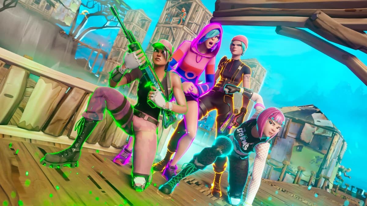 a group of colorful characters posing