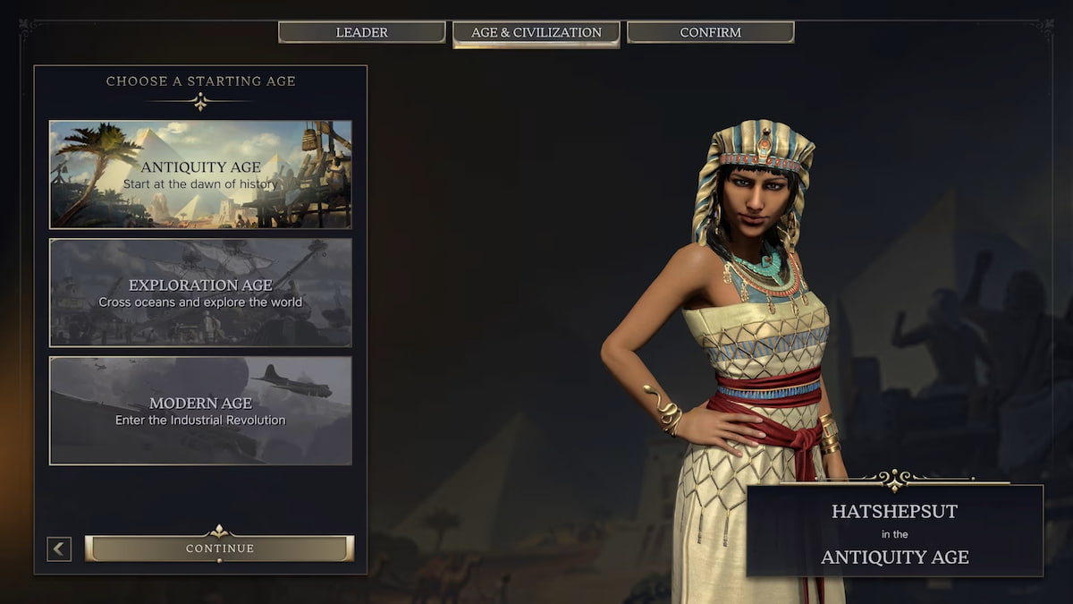 Religion page in Civilization 7 while playing as Hatshepsut
