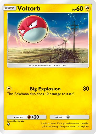Voltorb from Space-Time Smackdown in Pokemon TCG Pocket