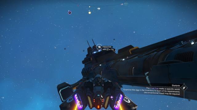 Civilian freighter in No Man's Sky
