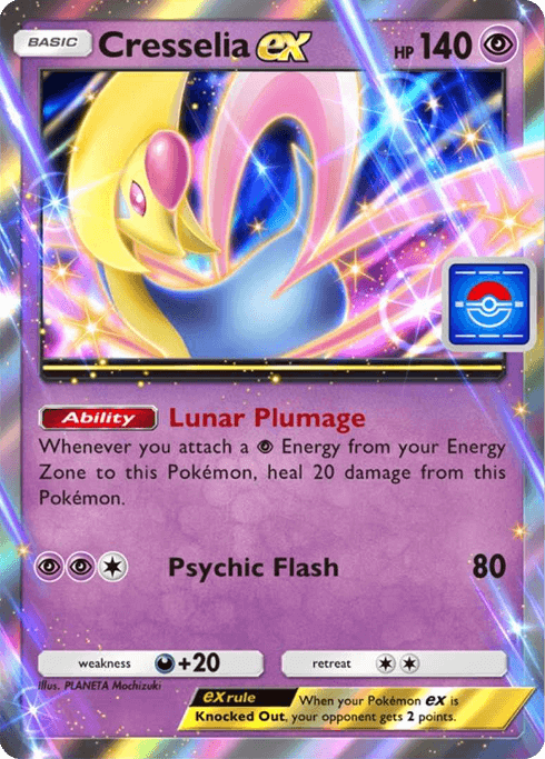 Cresselia ex Pokémon TCG Pocket card.