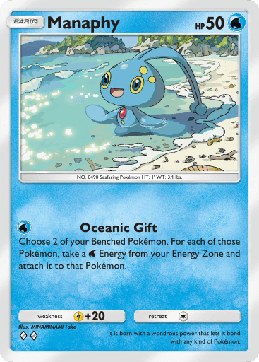 Manaphy Pokémon TCG Pocket card.