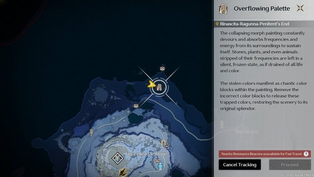 Penitent's End Overflowing Palette #1 location on map