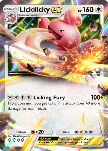 Lickilicky ex Pokémon TCG Pocket card.