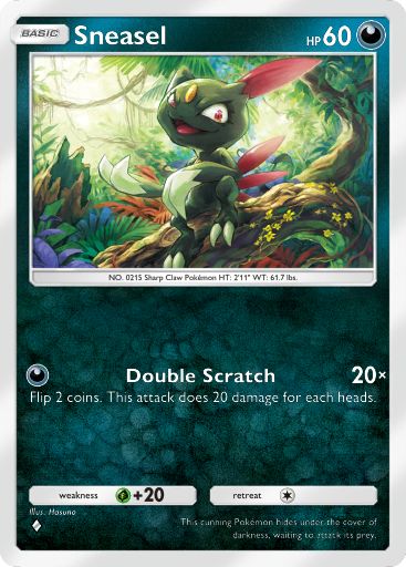 Sneasel Pokémon TCG Pocket card.