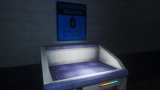 Looking at a Charging Station in Abiotic Factor
