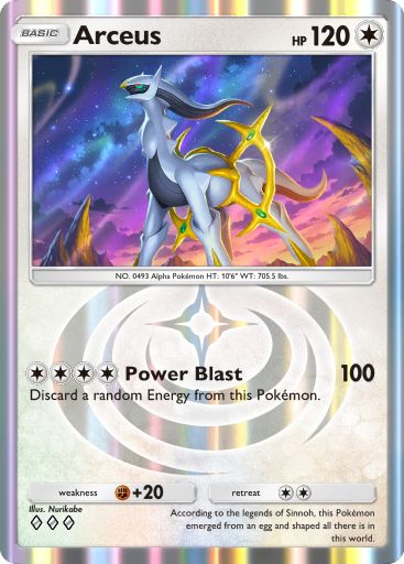 Arceus from Triumphant Light in Pokemon TCG pocket
