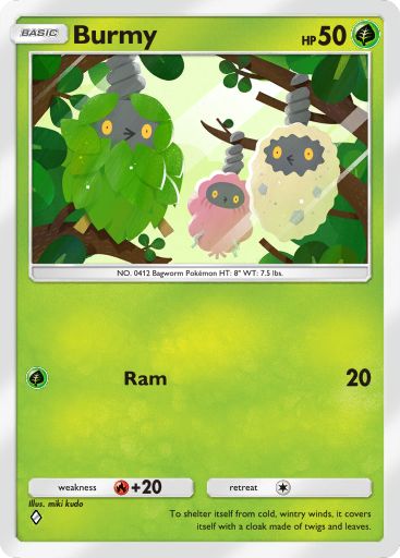 Burmy from Triumphant Light in Pokemon TCG Pocket