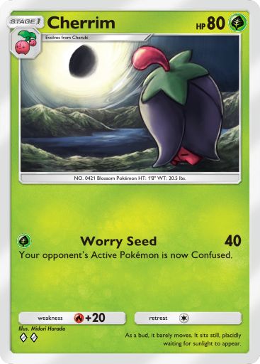 Cherrim from Triumphant Light in Pokemon TCG Pocket