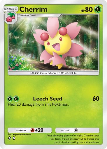 Cherrim from Triumphant Light in Pokemon TCG Pocket