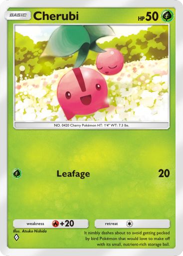 Cherubi from Triumphant Light in Pokemon TCG Pocket
