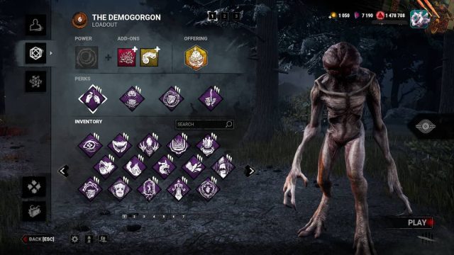 An image from Dead by Daylight of an Undetectable Demogorgon portal build.
