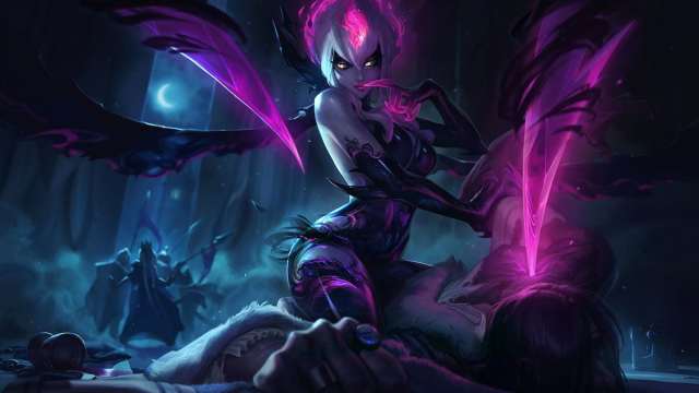 Picture showing Evelynn in League of Legends.