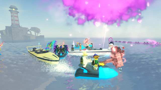 Picture showing the players trying to fish for the Lovestorm Eel in Fisch.