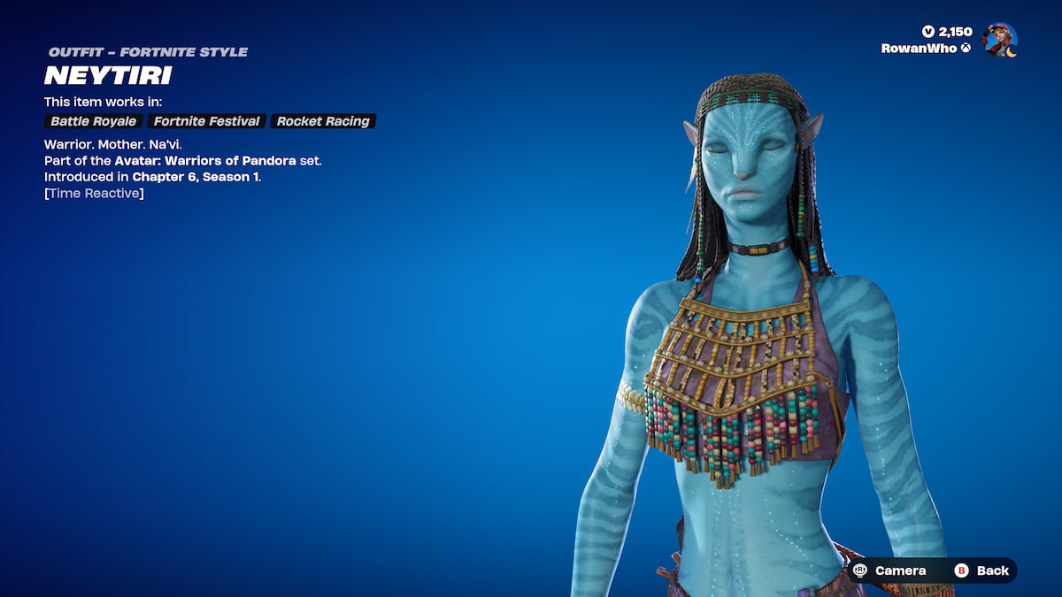 neytiri na'vi glowing spots in fortnite