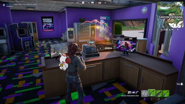 An image from Fortnite of the player opening a Cash Register for Gold Bars.